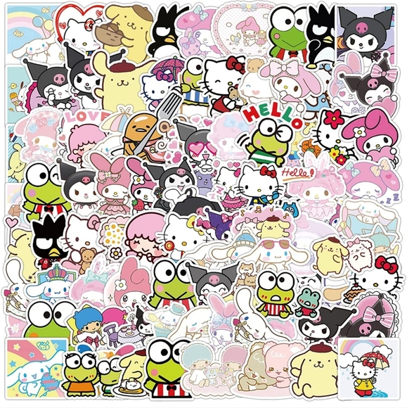 Hello Kitty | Other | 5 My Melody Hello Kitty Kuromi Anime Stickers Set ...